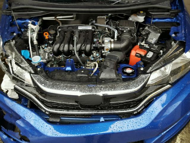 3HGGK5H65JM709876 - 2018 HONDA FIT SPORT BLUE photo 7