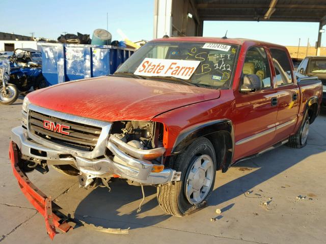 2GTEC13TX51319202 - 2005 GMC NEW SIERRA RED photo 2