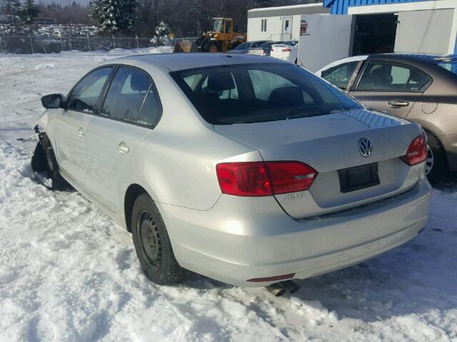 3VW2K7AJ2BM008908 - 2011 VOLKSWAGEN JETTA BASE 金色 照片 3