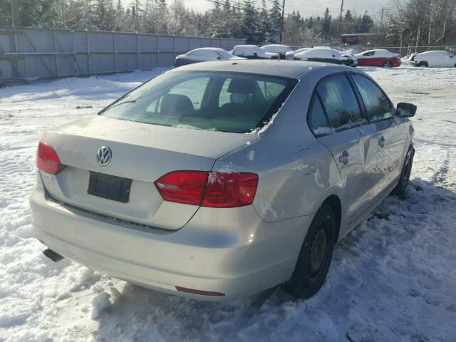 3VW2K7AJ2BM008908 - 2011 VOLKSWAGEN JETTA BASE GOLD photo 4