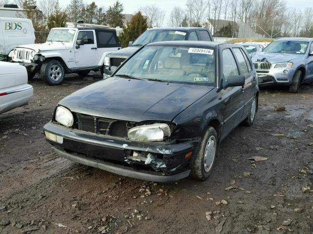 3VWLC81H9SM114163 - 1995 VOLKSWAGEN GOLF III C BLACK photo 2