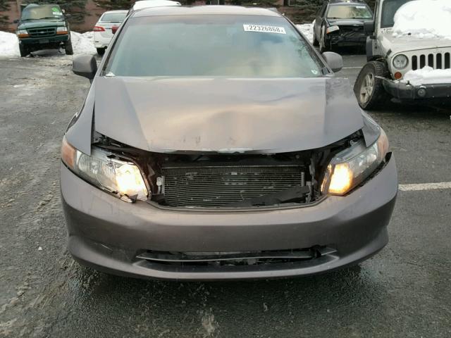 2HGFB2F54CH587792 - 2012 HONDA CIVIC LX BROWN photo 9