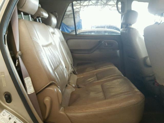 5TDZT34A31S045435 - 2001 TOYOTA SEQUOIA SR BEIGE photo 6