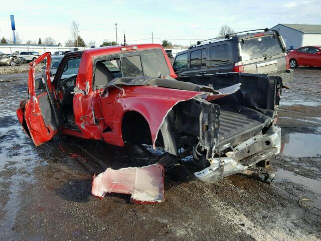 1FTYR10D22PB03643 - 2002 FORD RANGER RED photo 3