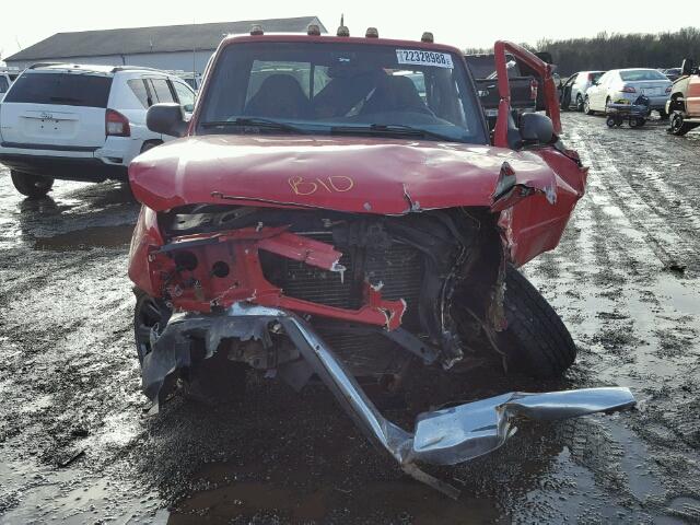 1FTYR10D22PB03643 - 2002 FORD RANGER RED photo 9