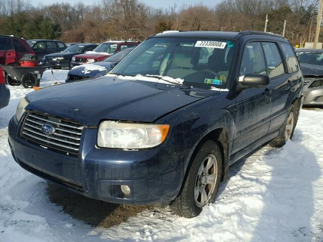 JF1SG63626H747042 - 2006 SUBARU FORESTER 2 BLUE photo 2