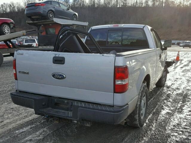 1FTRF12228KC96133 - 2008 FORD F150 SILVER photo 4