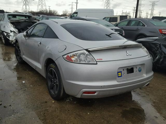 4A3AK24F19E015886 - 2009 MITSUBISHI ECLIPSE GS SILVER photo 3