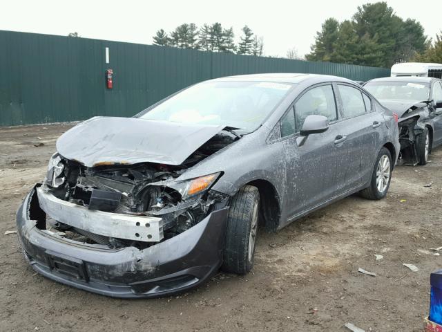 19XFB2F8XCE351927 - 2012 HONDA CIVIC EX GRAY photo 2