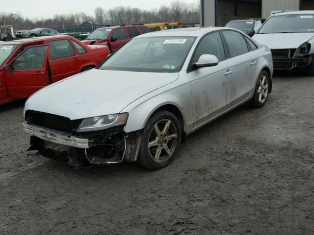 WAULF78K09A070211 - 2009 AUDI A4 2.0T QU SILVER photo 2