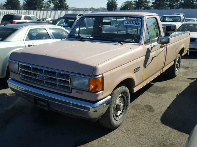 1FTEF15Y2JPB73570 - 1988 FORD F150 BROWN photo 2