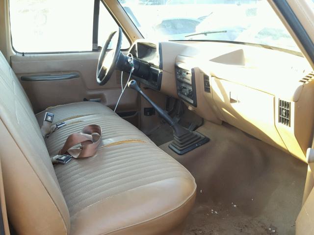 1FTEF15Y2JPB73570 - 1988 FORD F150 BROWN photo 5