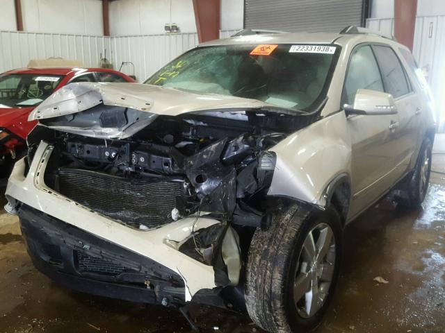 1GKLRMEDXAJ159758 - 2010 GMC ACADIA SLT ოქროსფერი ფოტო 2