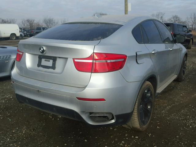 5UXFG8C58BLZ96868 - 2011 BMW X6 XDRIVE5 SILVER photo 4