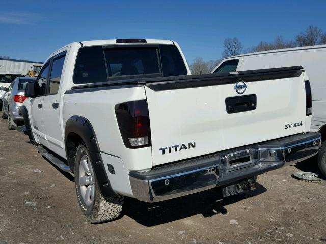 1N6AA0EC0DN314967 - 2013 NISSAN TITAN S WHITE photo 3