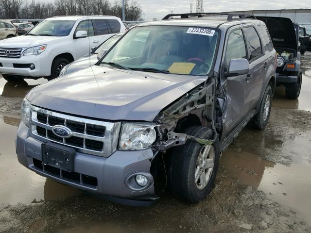 1FMCU59H78KD56030 - 2008 FORD ESCAPE HEV GRAY photo 2