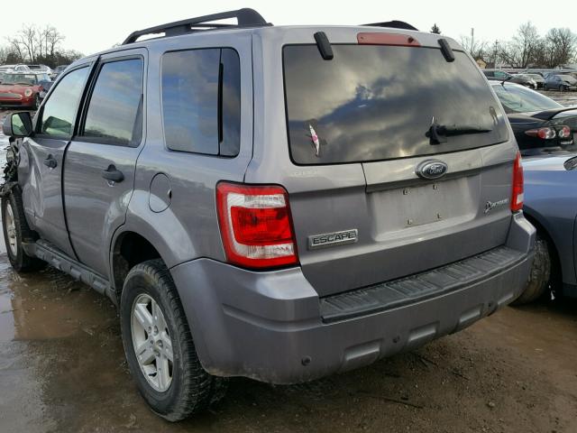 1FMCU59H78KD56030 - 2008 FORD ESCAPE HEV GRAY photo 3