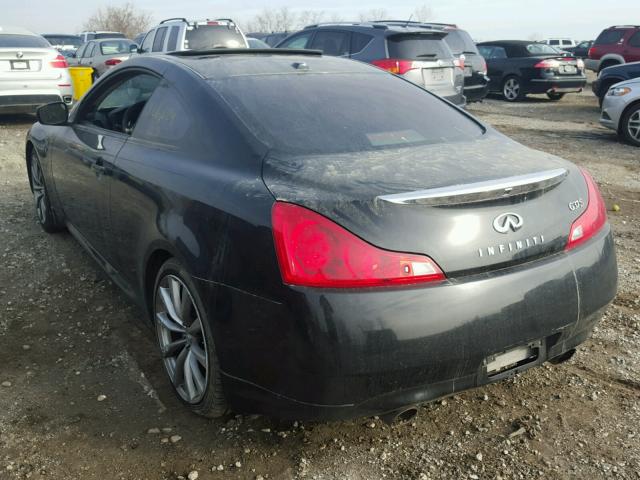 JNKCV64E38M111278 - 2008 INFINITI G37 BASE BLACK photo 3