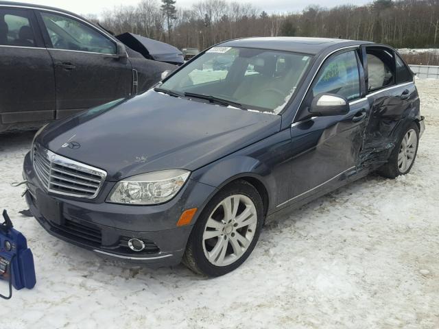 WDDGF81X58F066596 - 2008 MERCEDES-BENZ C 300 4MAT GRAY photo 2