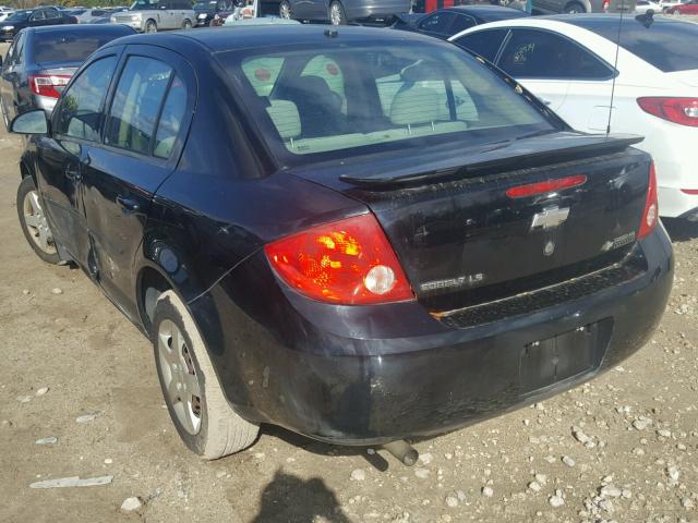 1G1AK58F587218368 - 2008 CHEVROLET COBALT LS BLUE photo 3