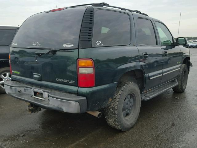 1GNEK13T31J289003 - 2001 CHEVROLET TAHOE K150 GREEN photo 4