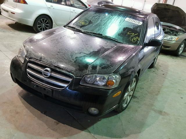 JN1DA31AX3T429398 - 2003 NISSAN MAXIMA GLE BLACK photo 2