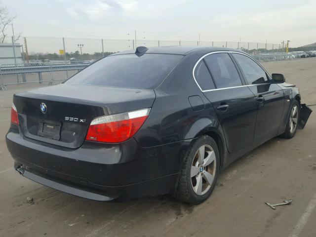 WBANF73577CY17430 - 2007 BMW 530 XI BLACK photo 4