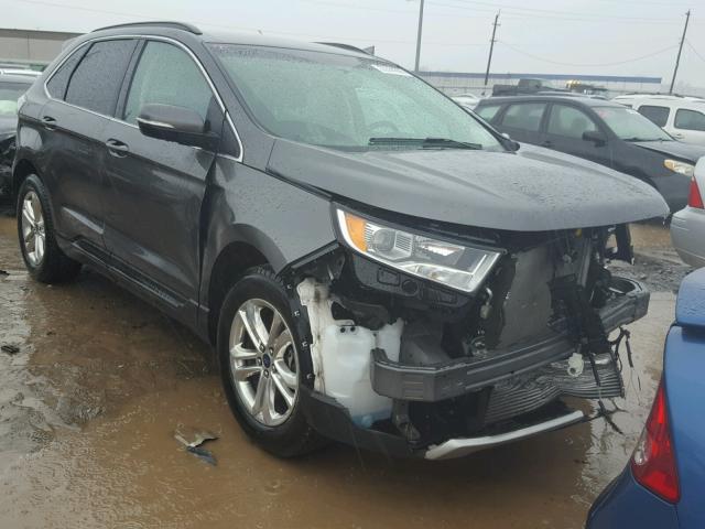 2FMPK4J99GBC10291 - 2016 FORD EDGE SEL GRAY photo 1