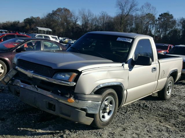 1GCEC14X54Z293678 - 2004 CHEVROLET SILVERADO BEIGE photo 2