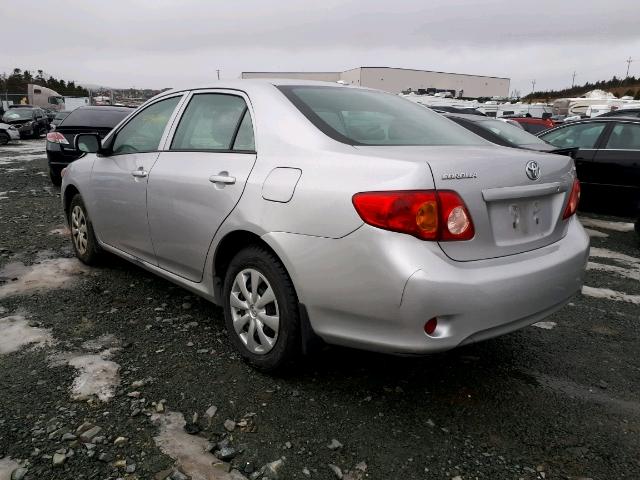 2T1BU4EE6AC419048 - 2010 TOYOTA COROLLA BA SILVER photo 3