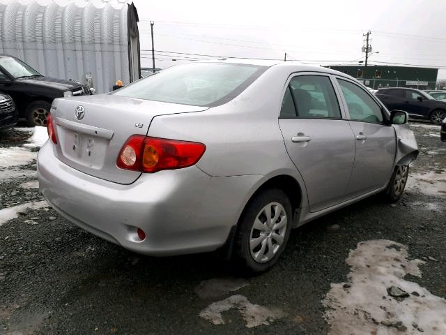 2T1BU4EE6AC419048 - 2010 TOYOTA COROLLA BA SILVER photo 4