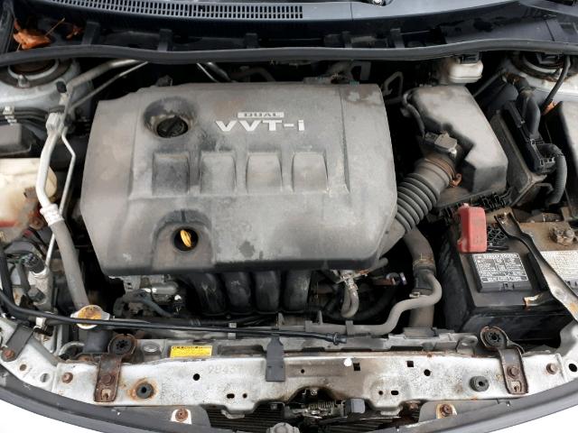 2T1BU4EE6AC419048 - 2010 TOYOTA COROLLA BA SILVER photo 7