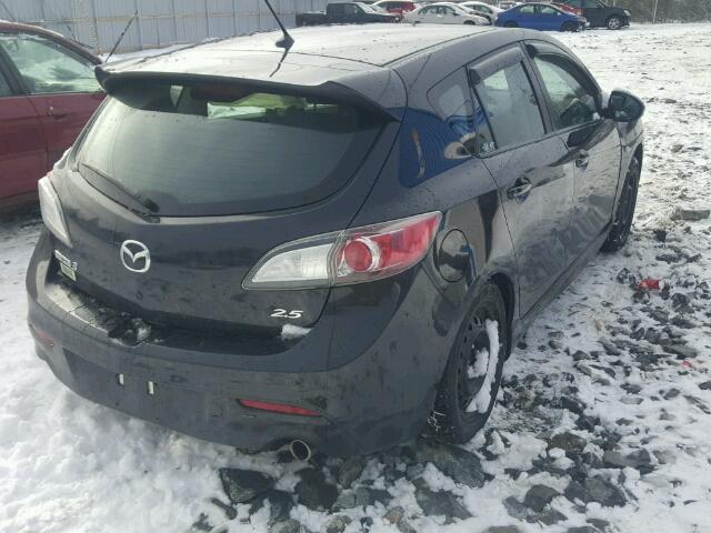 JM1BL1H59A1222876 - 2010 MAZDA 3 S BLACK photo 4