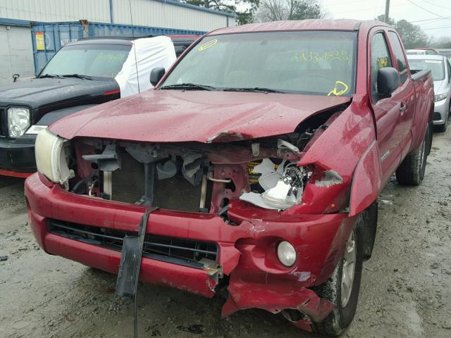 5TETU62N55Z125435 - 2005 TOYOTA TACOMA PRE RED photo 2