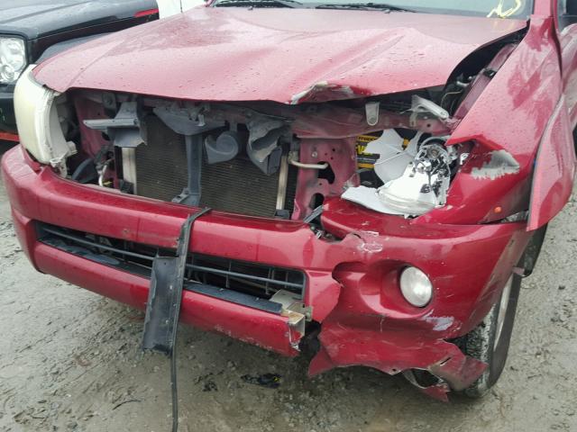 5TETU62N55Z125435 - 2005 TOYOTA TACOMA PRE RED photo 9