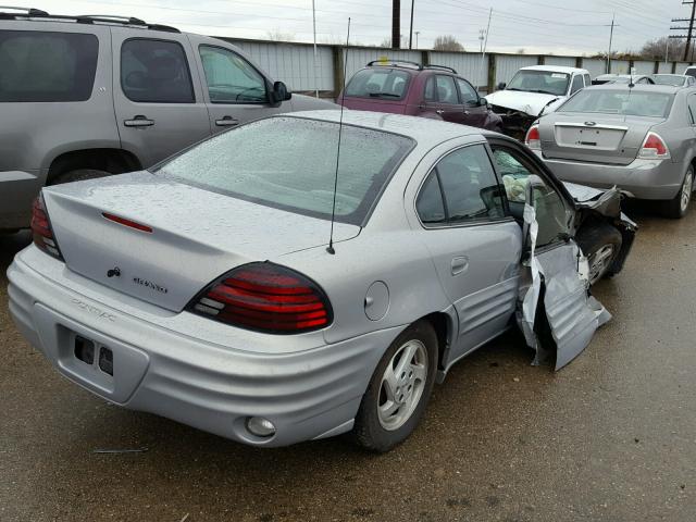 1G2NE52E1XM726373 - 1999 PONTIAC GRAND AM S SILVER photo 4