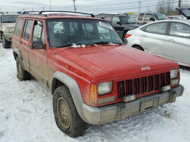 1J4FJ78S4SL581245 - 1995 JEEP CHEROKEE C RED photo 1