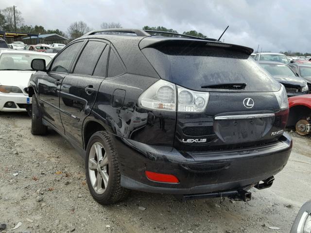 JTJGW31U672004100 - 2007 LEXUS RX 400H BLACK photo 3