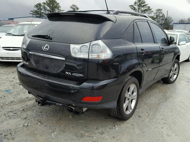 JTJGW31U672004100 - 2007 LEXUS RX 400H BLACK photo 4