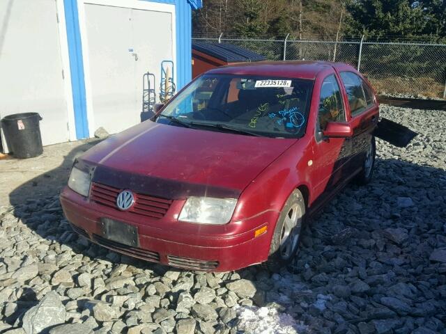 3VWRA29M3YM056333 - 2000 VOLKSWAGEN JETTA GL RED photo 2