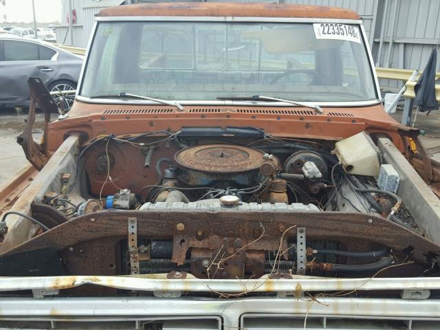 F11YCW91494 - 1975 FORD F100 ORANGE photo 7