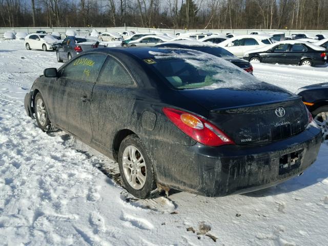 4T1CE38P05U985204 - 2005 TOYOTA CAMRY SOLA BLACK photo 3