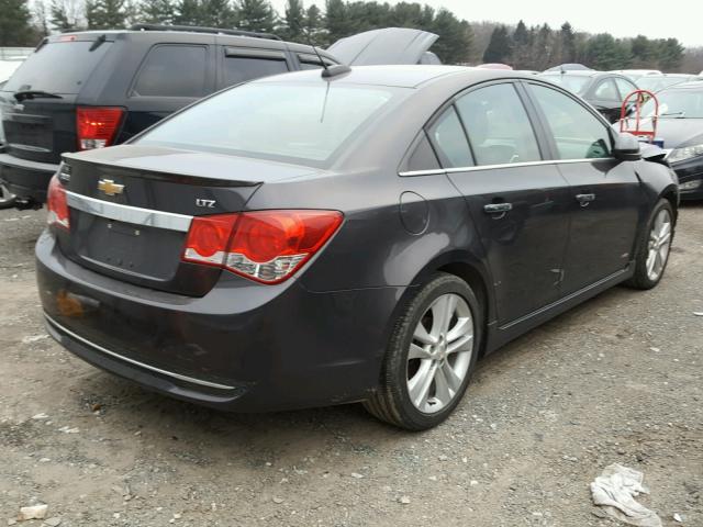 1G1PG5SB2F7244330 - 2015 CHEVROLET CRUZE LTZ CHARCOAL photo 4