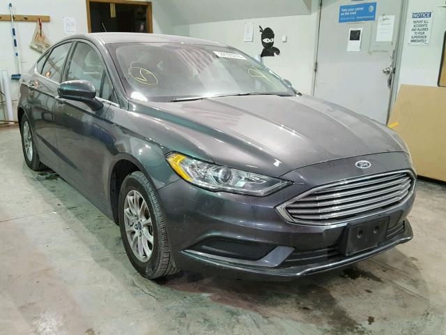 3FA6P0G7XHR163295 - 2017 FORD FUSION S GRAY photo 1