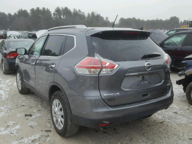 KNMAT2MV8GP635272 - 2016 NISSAN ROGUE S GRAY photo 3