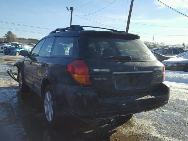 4S4BP61C667320189 - 2006 SUBARU LEGACY OUT BLACK photo 3