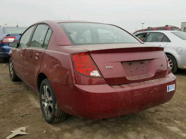 1G8AL52F25Z112967 - 2005 SATURN ION LEVEL MAROON photo 3