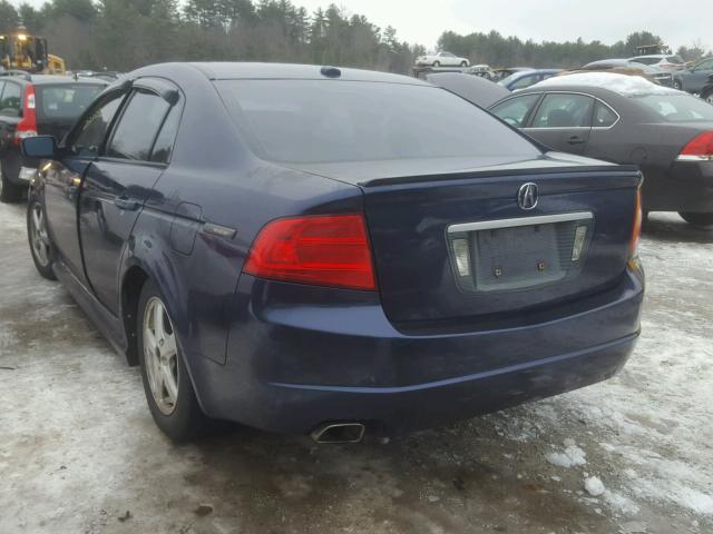 19UUA65594A053156 - 2004 ACURA TL BLUE photo 3