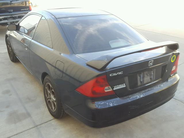 1HGEM22052L098495 - 2002 HONDA CIVIC EX BLACK photo 3