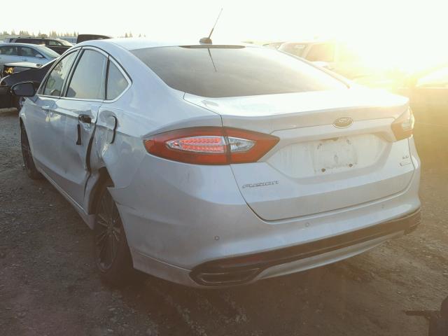 3FA6P0H98GR116281 - 2016 FORD FUSION SE WHITE photo 3